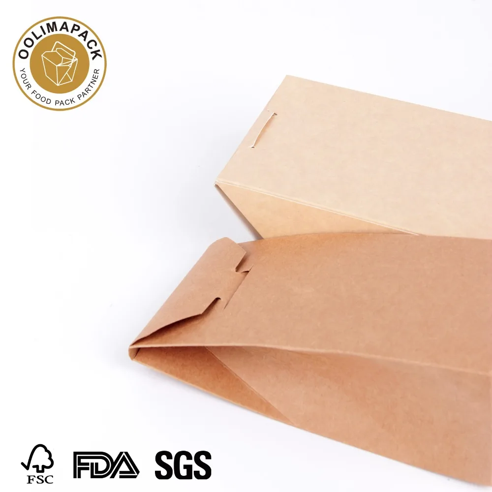 Natürliche Kraft-Giebelbox mit Fenster, Klappdeckel-Tortilla-Verpackungsbox mit Sichtfenster
