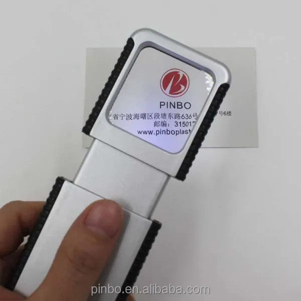 Телескопическая карманная светодиодная Лупа в форме ящика с подсветкой