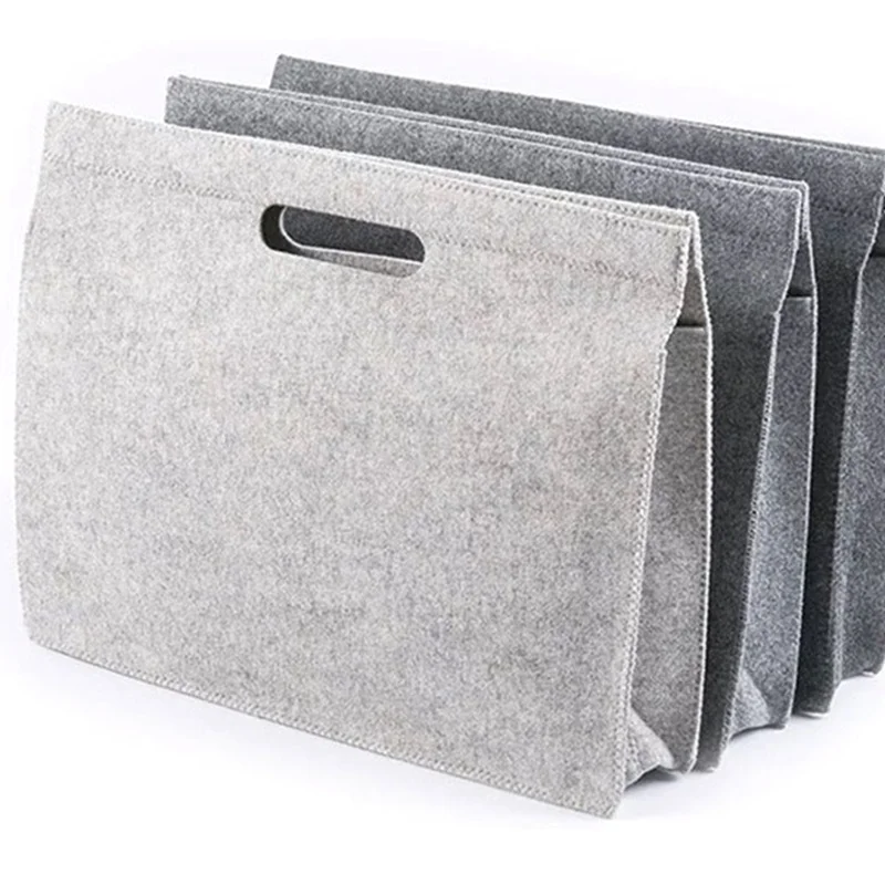 Wholesale Top Quality New Design Grey Carrying Briefcase Felt Tote Laptop Sleeve Bags