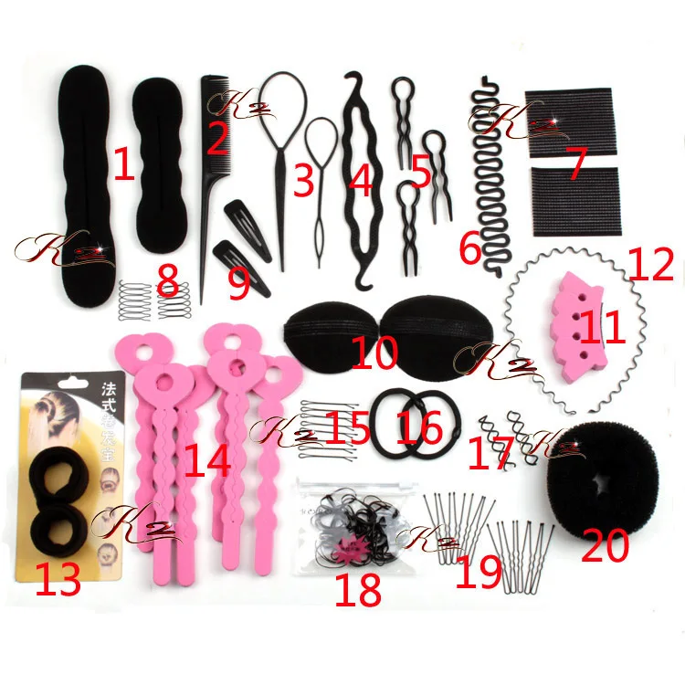 High Quality Hair Styling Tools Sets Magic Hair Bun Clip Maker Hairpins  Roller Kit Styling Accessories - Buy Hair Styling Tools,Hair Bun  Maker,Hairpins Roller Kit Product on 
