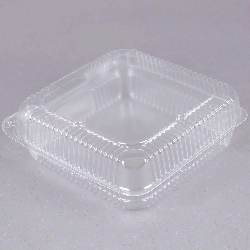 Box Plastic Container for Sales Transparent Clear PET Plastic for Cake New Food Tall 6inch Clear Dome Gold Base Cake Container