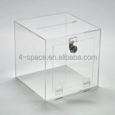 Square Acrylic Box With Lock//keys