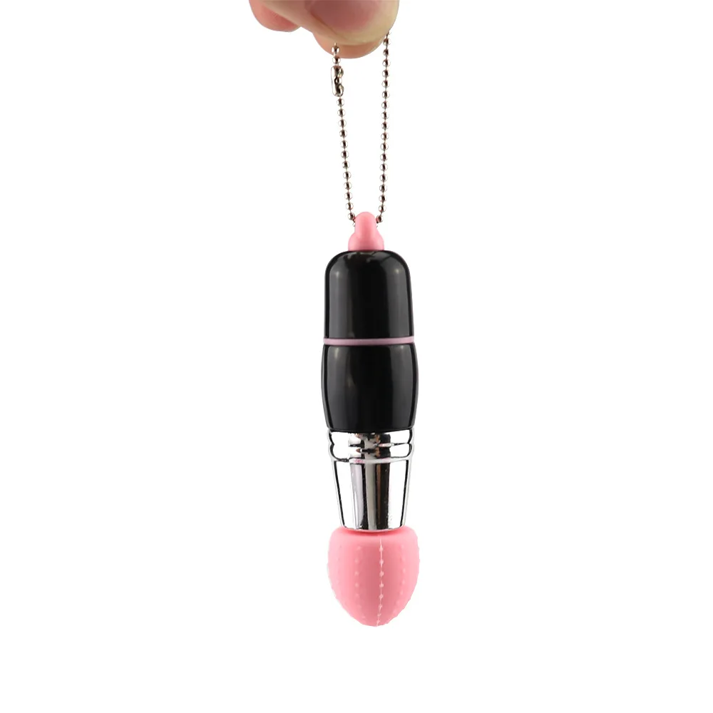 Mini Vibrator Mushroom Key Chain Tongue Vibrator Wholesale Sex Toy Drop Shipping Female Massage Bullet AV Wand Vibrator