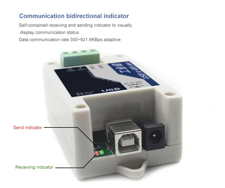 Smart Industrial signal Conversion Module Usb to Rs485 Converter