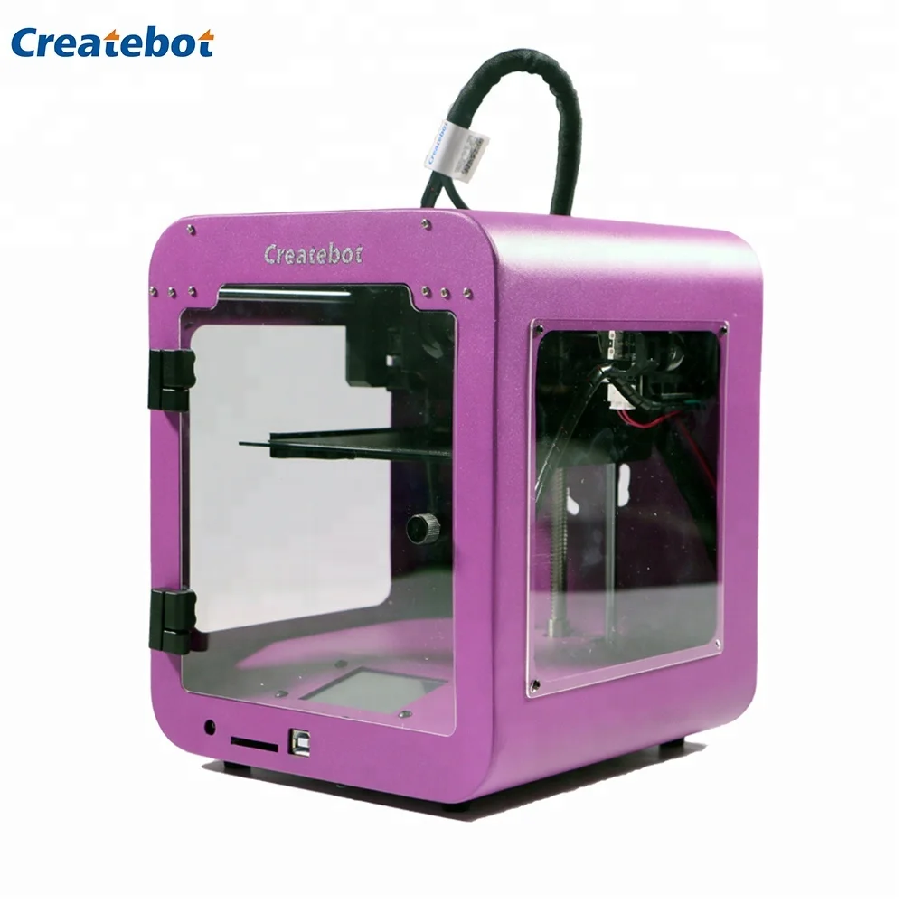 Createbot Super Mini 3D Printer for House Low Price 3D Printer Single Nozzle Touchscreen Easy Printing Machine for Children