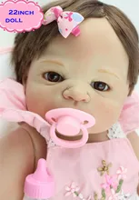 22 New Arrival Victoria Full Silicone Reborn Dolls With Hand Root Hair Popular Simulation Baby Boneca