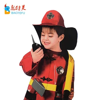kids carnival party firefighter cosplay costume