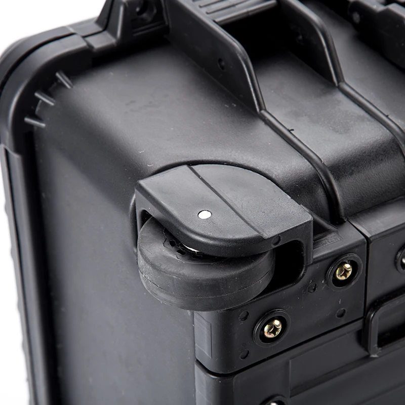 Waterproof Plastic Case  Hard Carrying Custom Made  Black Transport Box  with Lock