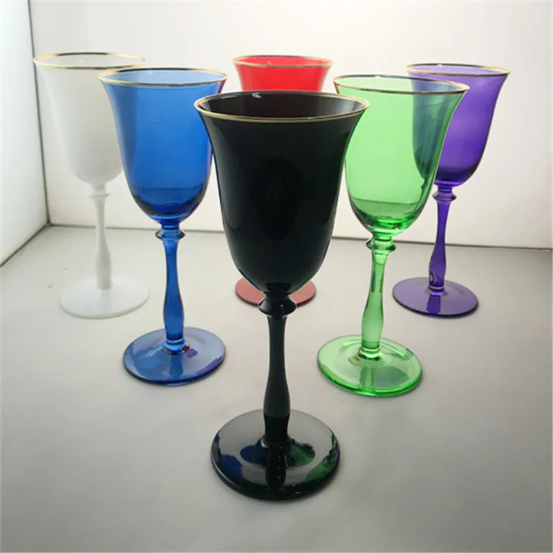Wine Glass w/Black Stem – Sweet Scentsations LLC