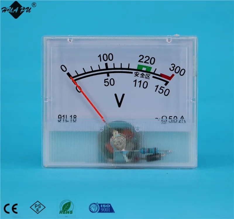 Аналоговый дисплей Перемещение тип катушки мини panel meter вольтметр ПЕРЕМЕННОГО ТОКА 0-300 В