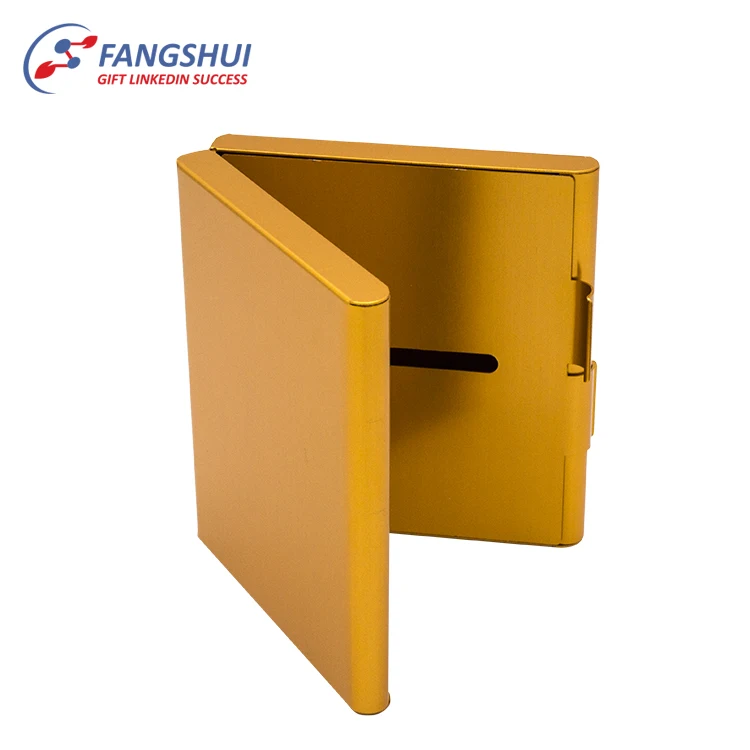 Wholesale Promotion Luxury Fancy Custom Gold Slim Aluminum Metal Pocket Cigarette Box