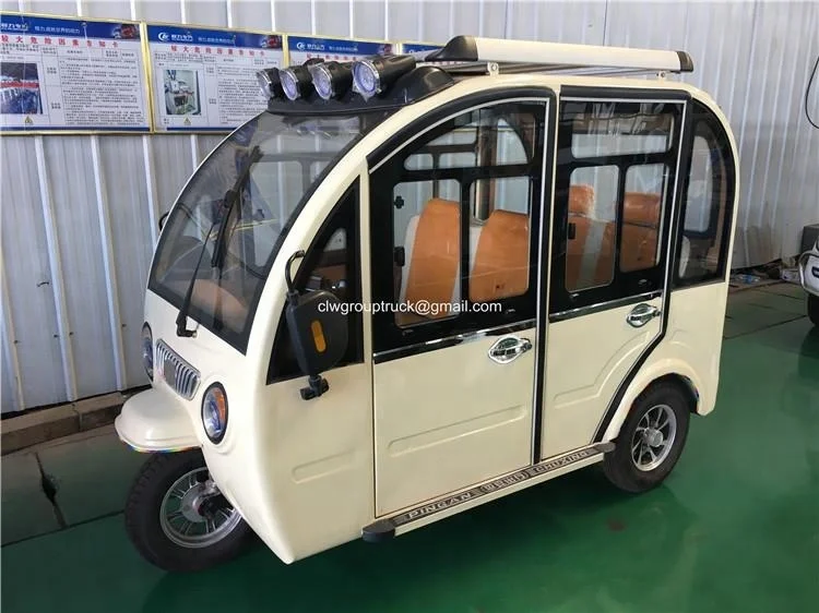 Electric Tricycle Vehicles Fully Enclosed 3 Seats Dot Xx Electric Bike ...