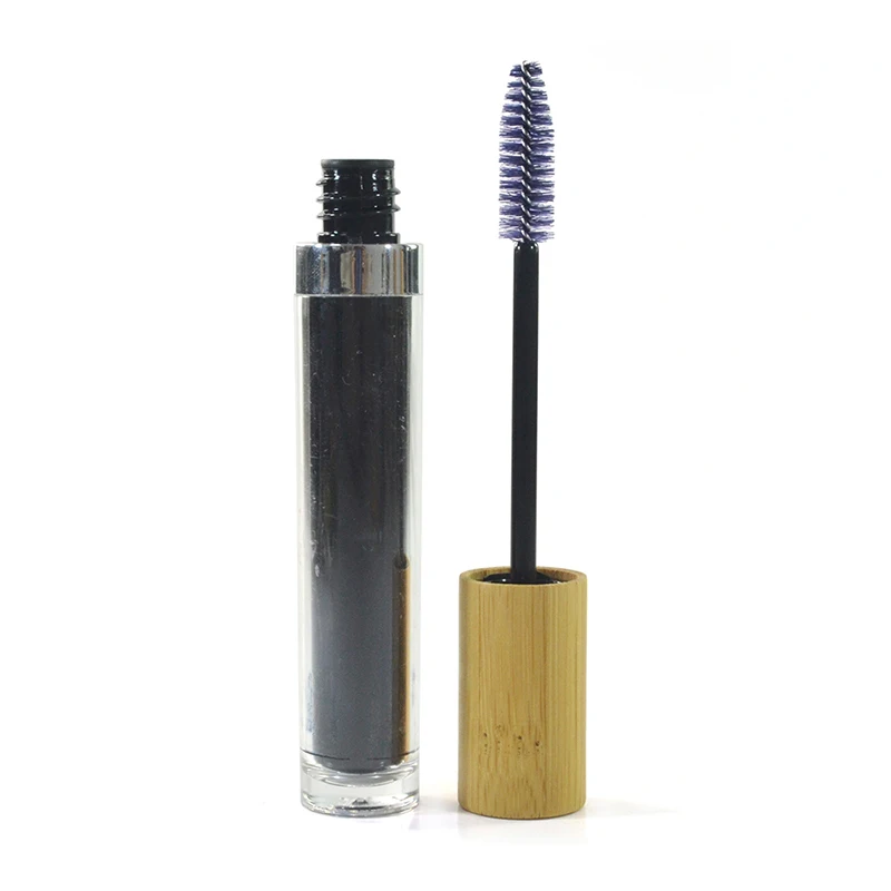 6ml Reusable Portable Empty Eyelashes Tube Mascara Tube Vials Bottle with Bamboo Cap Eyelashes Wand