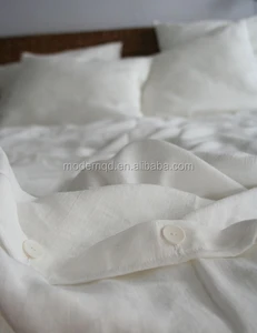 New Designers Flax Linen Bedsheets Sets Organic Linen Bedding Set Pillowcase