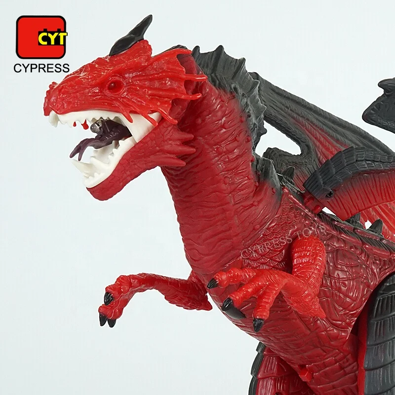 Dinosaure Télécommandé Smalody – T-Rex Avec Marche, Rugissement, Fumée LED – Pistolet à Eau Inclus – Dès 3 Ans