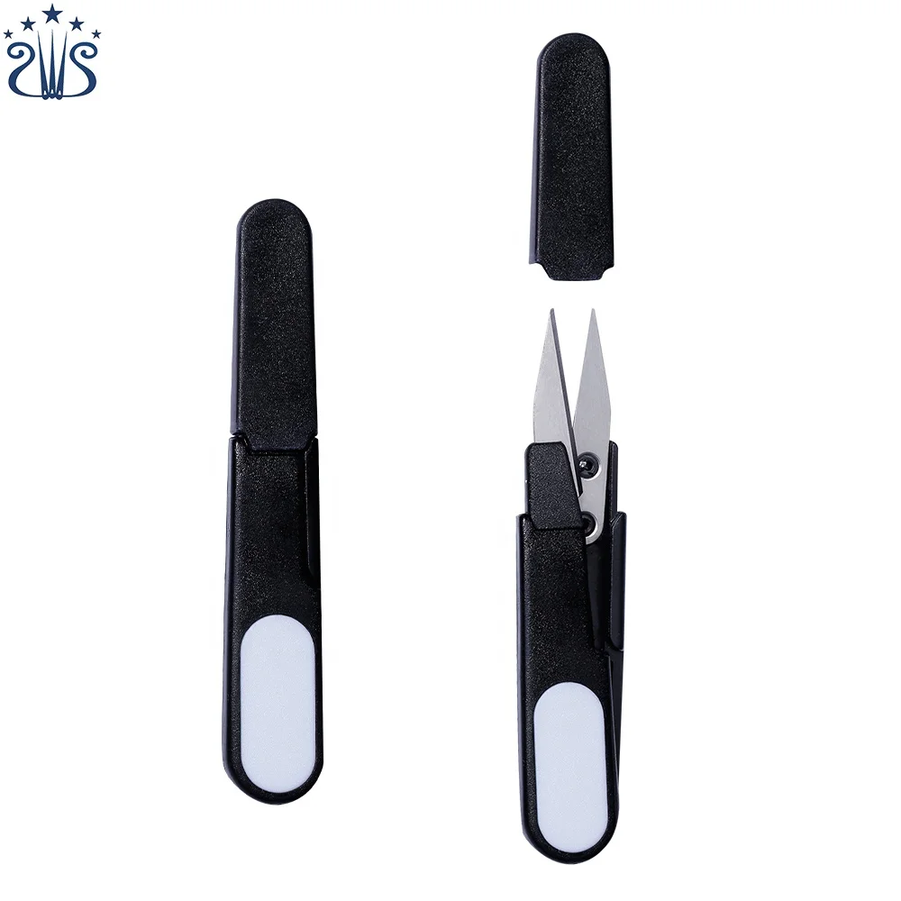 Небольшие ножницы из пластиковой пряжи и креативные ножницы U-образной формы для резьбы