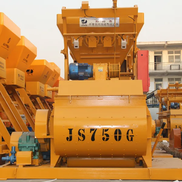 JS750 Twin Shaft Concrete Mixer Matched with Block Making Machine