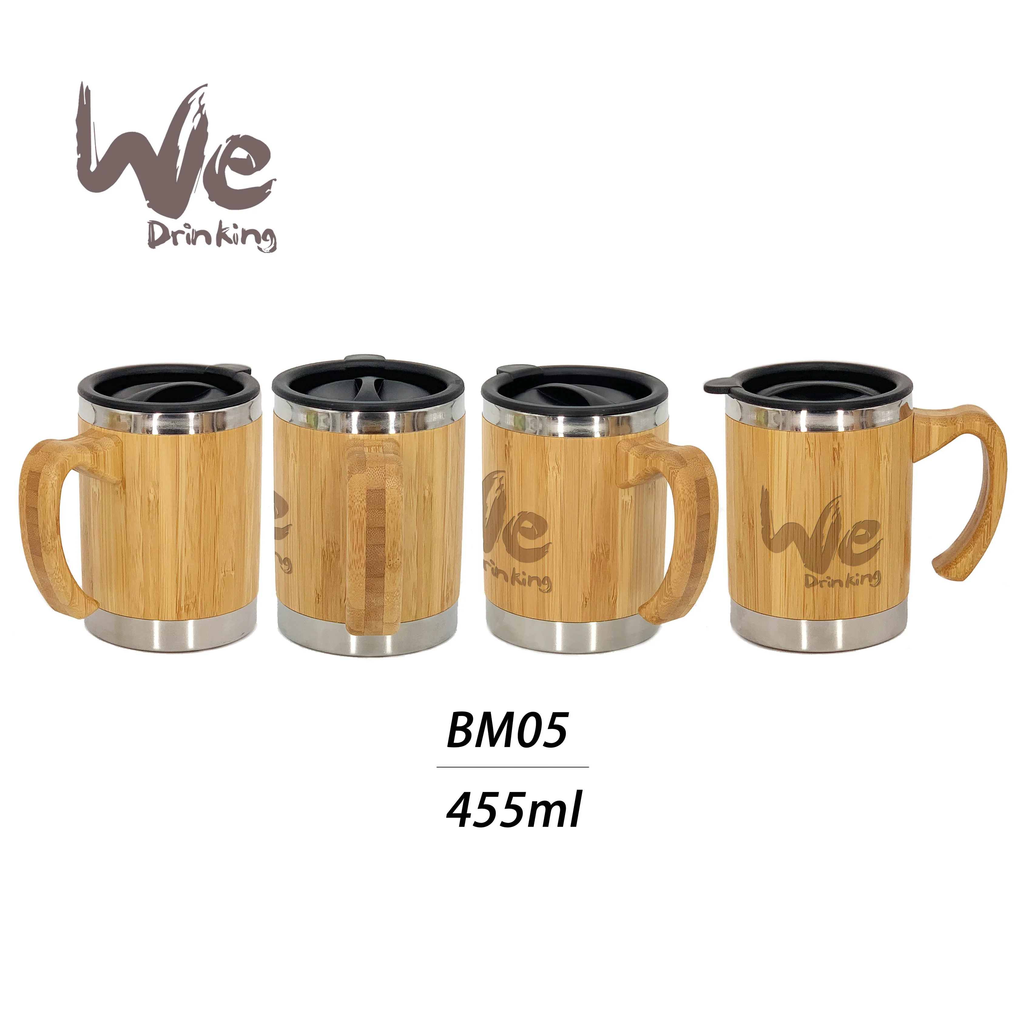 BAMBOO REUSABLE COFFEE MUG 16oz / 455ml