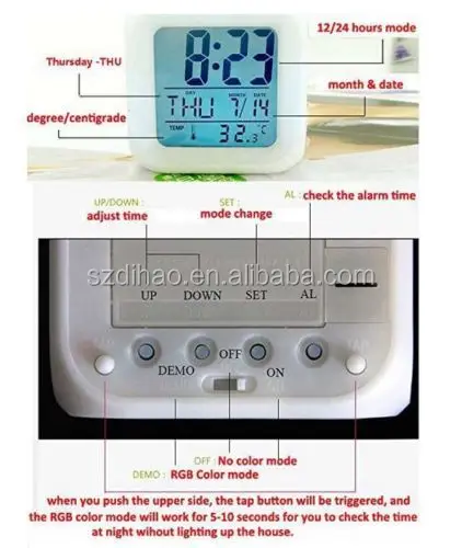 DIHAO Горячая фильма «Холодное сердце» светодиодные часы с будильником «Холодное сердце» цифровые часы 7 видов цветов Изменение будильник