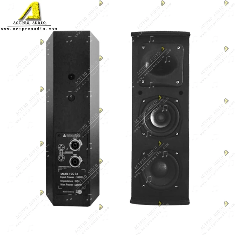 ACTPRO  CS34 Active Column Speaker Portable  Loudspeaker Mini Stage Professional Sound System Speakers Audio System