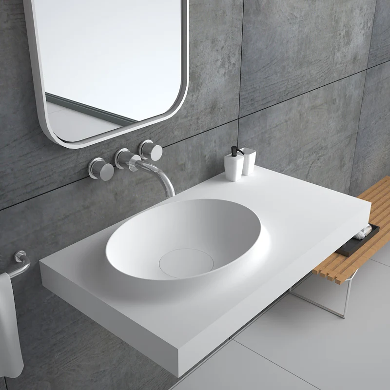 Цены со скидкой, популярные товары, полимерная мраморная настенная раковина с твердой поверхностью для ванной комнаты, дизайнерская стильная раковина для умывальника, уборной, туалета