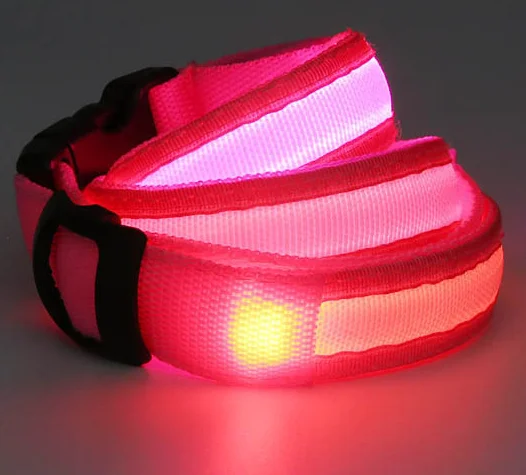 Светодиодный ремень для бега, легкий спортивный ремень из полиэстера, регулируемый эластичный ремень и пряжка для бега