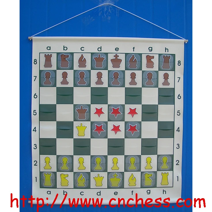 36 Roll-up Vinyl Demo Board With Pieces – Chess House