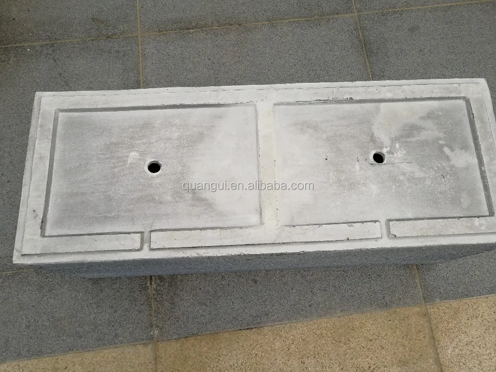 Factory Direct Lightweight Durable High Strength Rectangle Outdoor Concrete Planter Pot Rough Finished