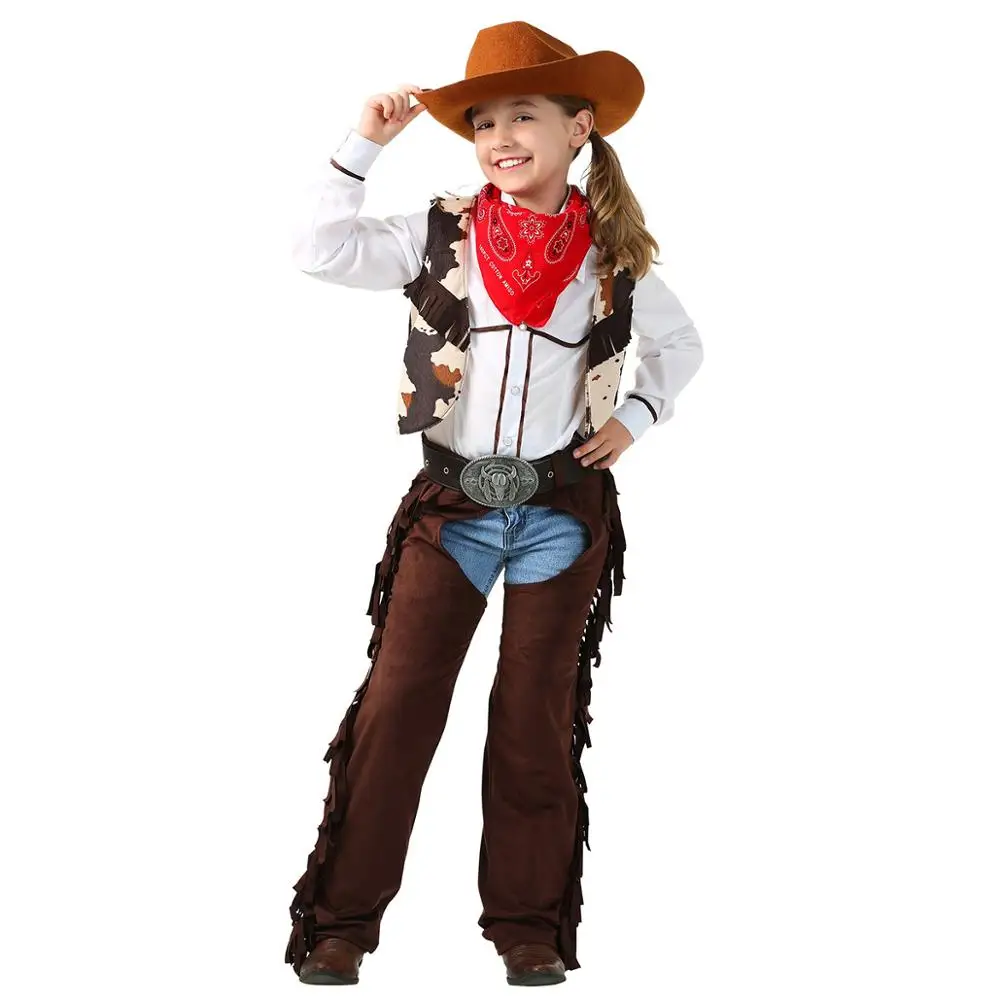 Details about Cool Western Cowboy Costume for Girls Kids Cowboy Costume for Role Play Party Details about Cool Western Cowboy Costume for Girls Kids Cowboy Costume for Role Play Party