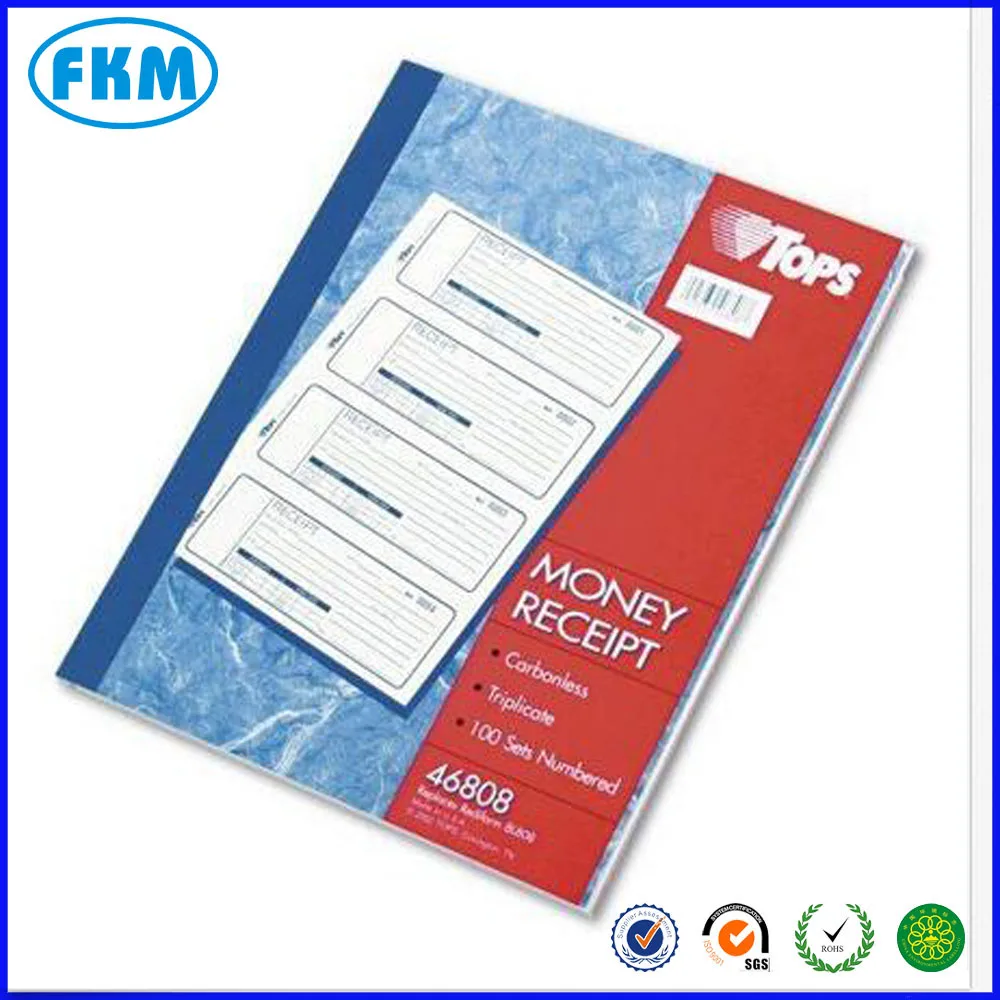 Triplicate Duplicate Receipt Book Invoice Full Size Numbered 1-50 Pad Carbon 