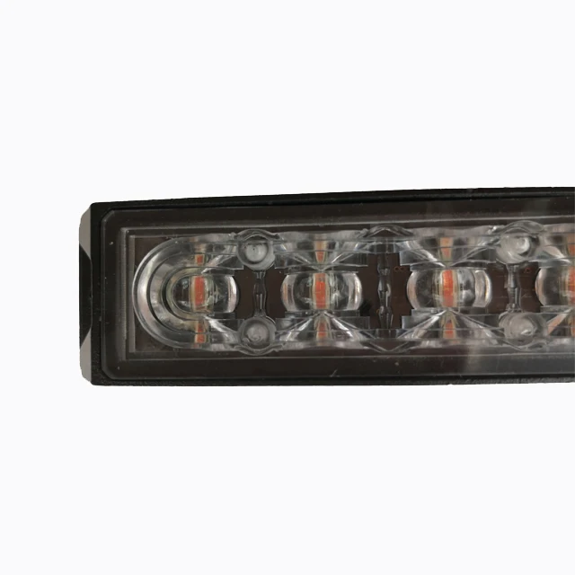 12 Вт Стробоскопическая решетка фар высокая интенсивность Красный светодиод аварийное предупреждение палуба скорая помощь свет для грузовика