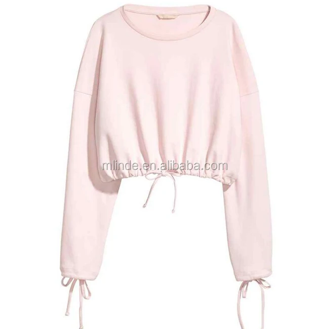 plain cropped hoodie