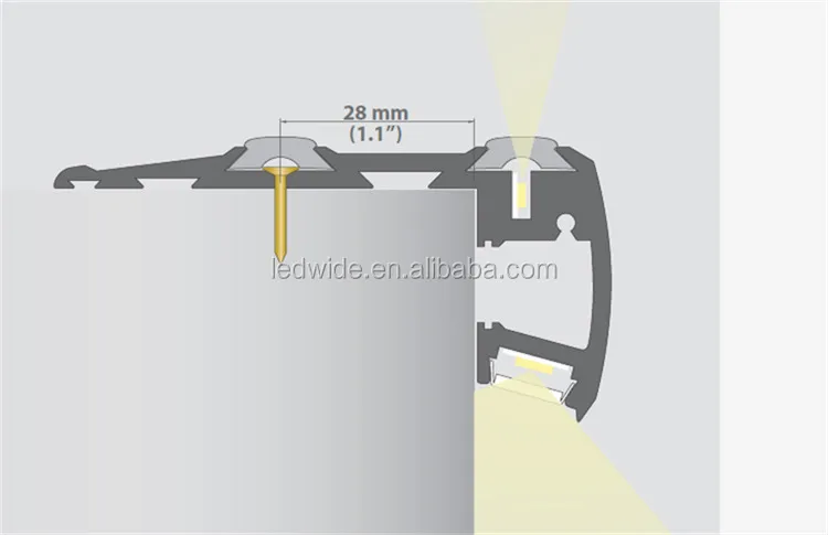 New Product Aluminum Led Profile for Stair Lighting