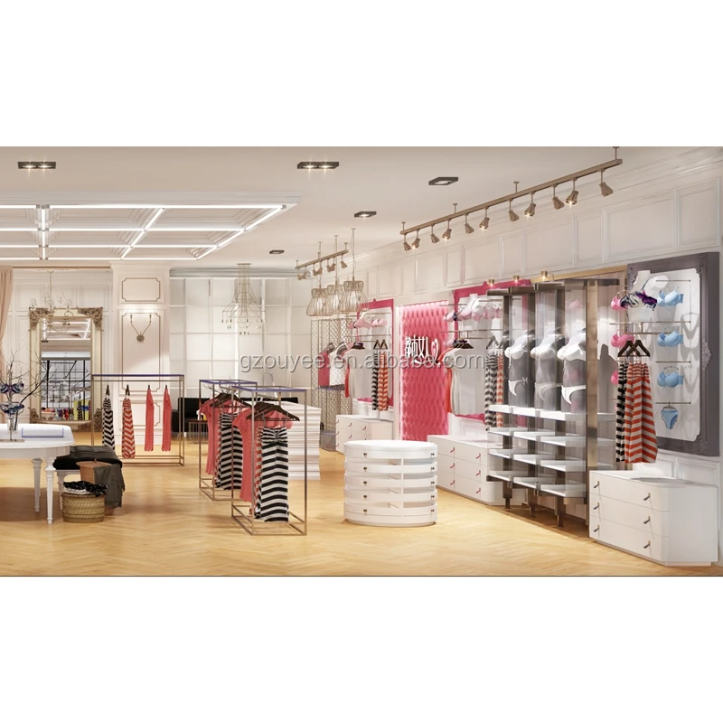 Fashion Wooden Material underwear Store Interior