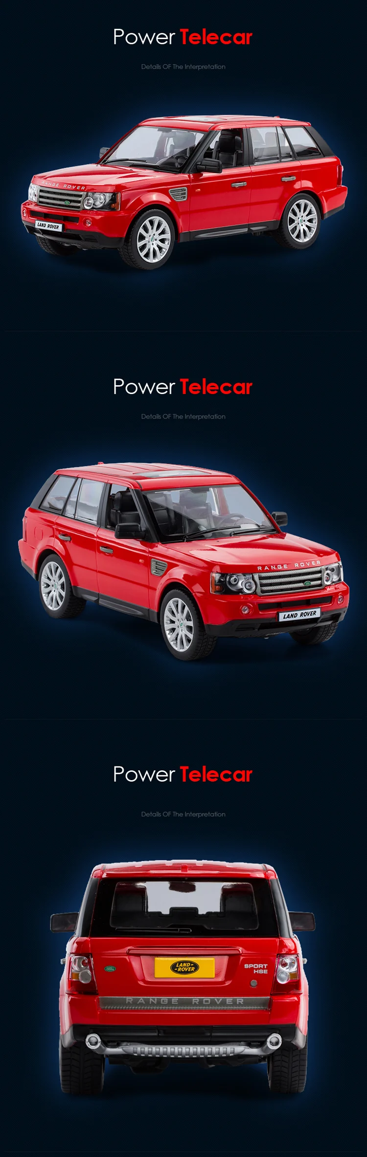 RSTAR Best Licensed Land Rover RC Vehicle Model with Remote Control for ...