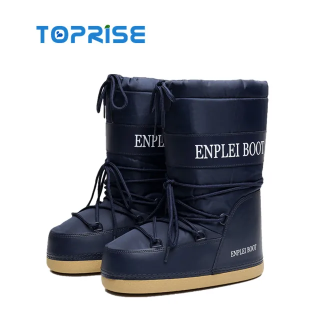 
Легкие теплые зимние водонепроницаемые сапоги до середины икры для детей женщин мужчин 