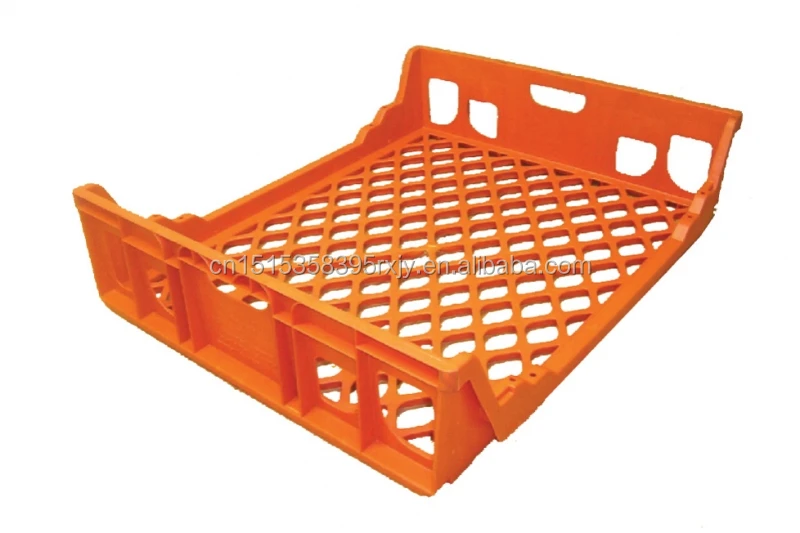 690x445x180mm Reusable Mesh Stackable Hygenic Plastic Bread Crate