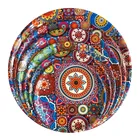 New Halloween Round Flat Cheap Custom Printing Melamine Plate/Dish