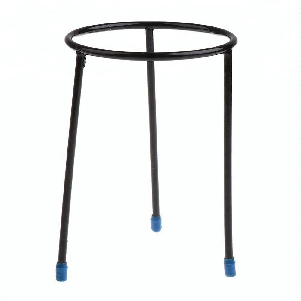 HAIJU LAB Chemistry Stand Cast Iron/zinc Tripod Stand, 4.15" Ring OD, 5.7" Height Safe Packing Laboratory,chemica