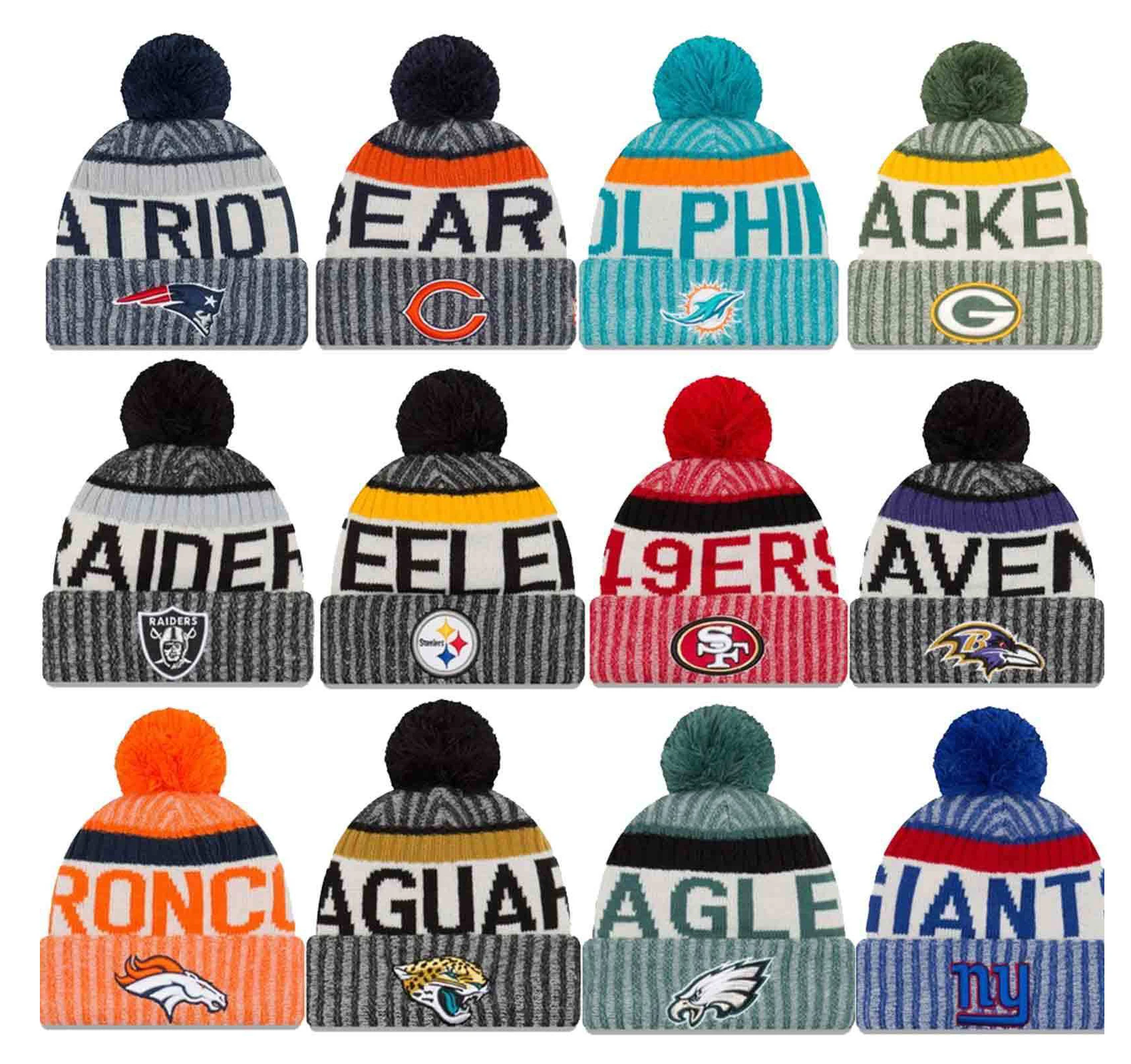 nfl on field winter hats 