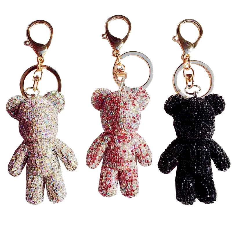 Alloy Key Chain Anime Key Buckle Pendant Crystal Car Key Chain Luggage and Bags case Upholstery Supplies Dolls