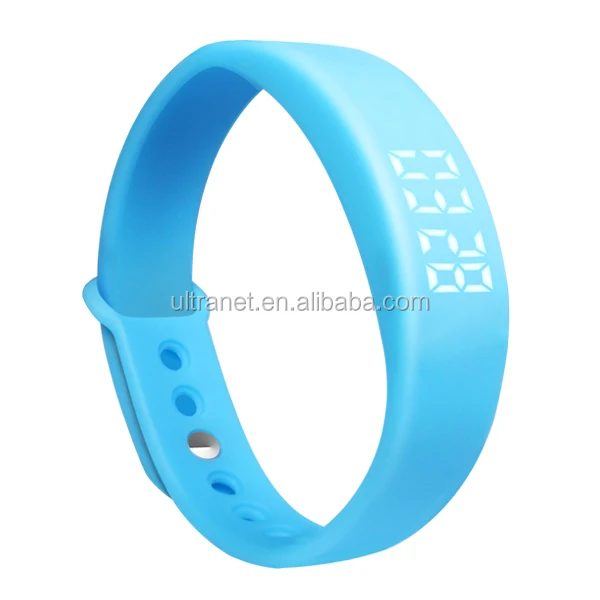 W5P Multifunctional USB LED Smart Bracelet 3D Pedometer & Sleep Monitor & Calorie Counter Black
