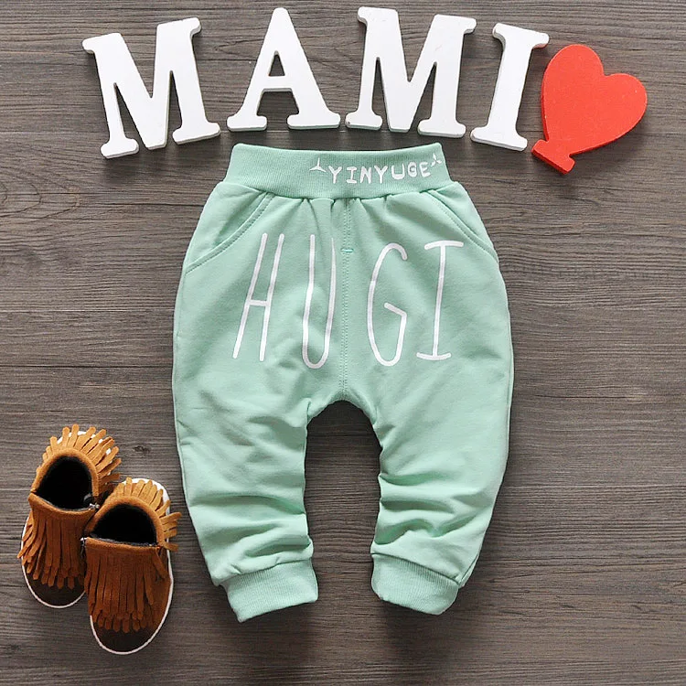 2016 New Spring Autumn Baby Pants 1 piece Cotton Star Pattern Kids Pants Baby Girls And