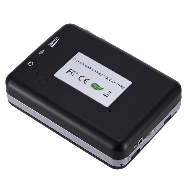 Cassettespeler, draagbare cassettespeler Drive USB-cassette naar MP3 Converter met koptelefoon volumeregeling, Plug and Play duidelijk geluid Cassette voor USB-station