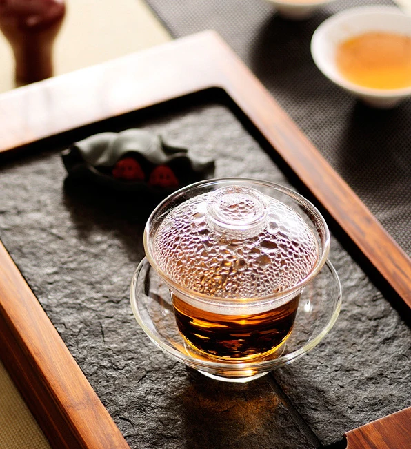 High Borosilicate Glass Kungfu Gaiwan Tea Set for Chinese New Year