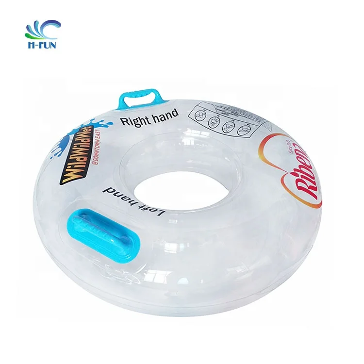 Heavy Duty Inflatable Water Park Inner Tube Transparent Waterpark Tube