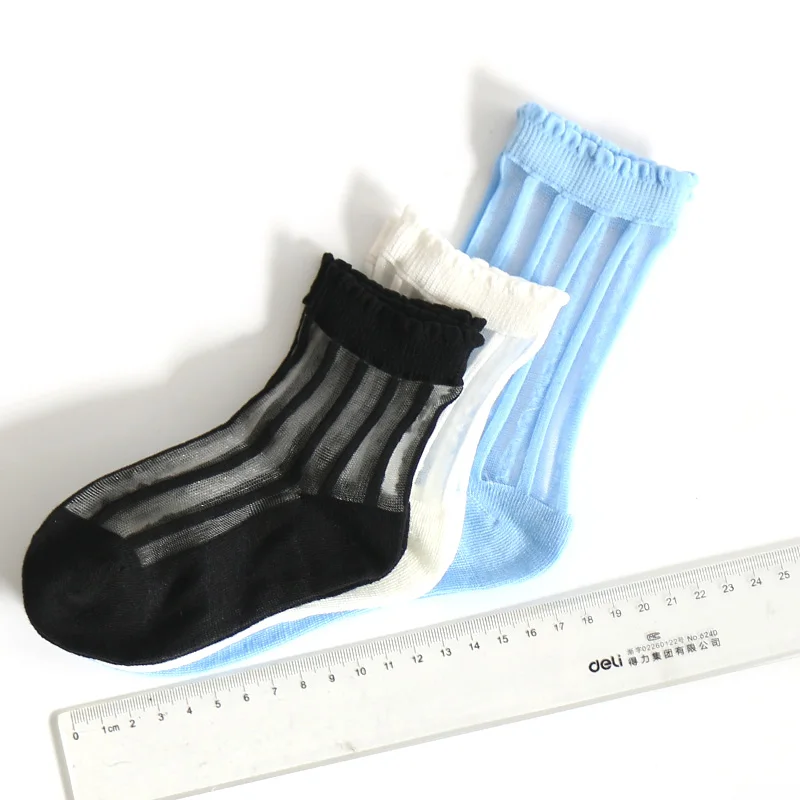 2019 оптовая продажа, Лидер продаж, летние высококачественные детские прозрачные носки для девочек