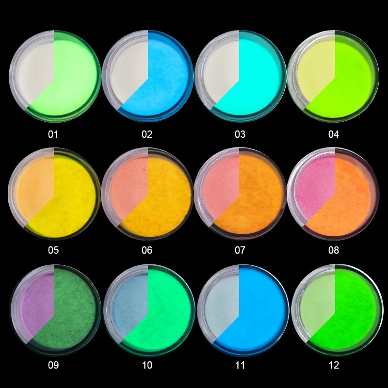 3 in 1 Glow in Dark Acrylic Powder Luminous Nail Dipping Powder