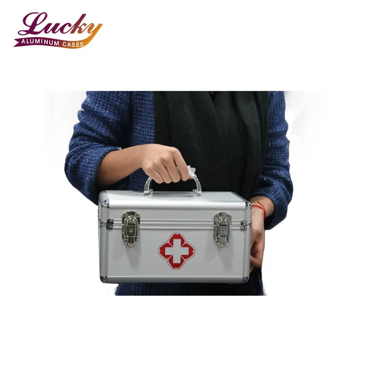 New High Quality Aluminium Alloy Tool Box Medical Storage Box With Interlayer Metal Edging