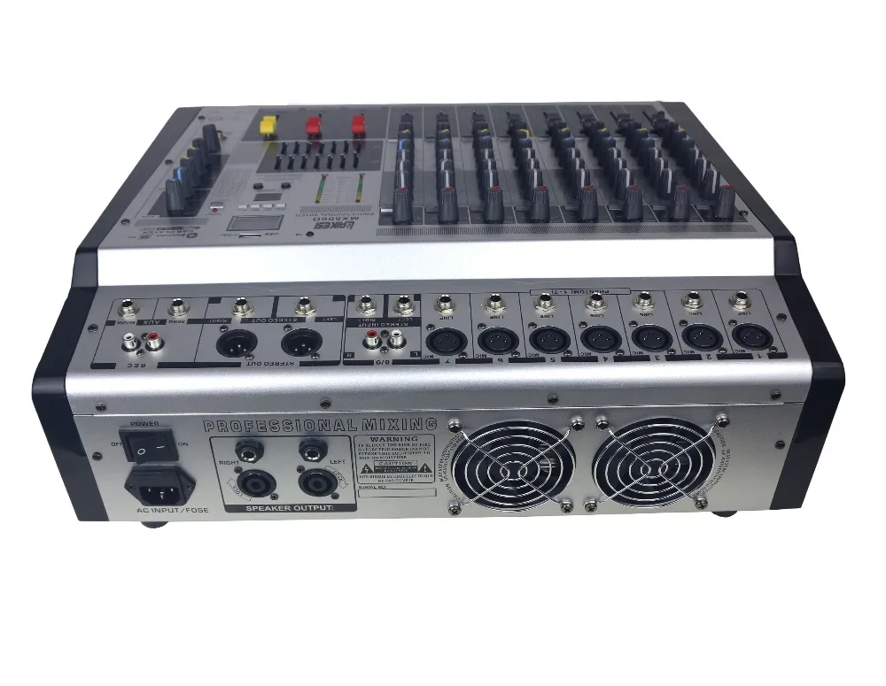Lai★ LAIKESI MX806D 8 Channels Wireless Audio Mixer Console - Bluetooth